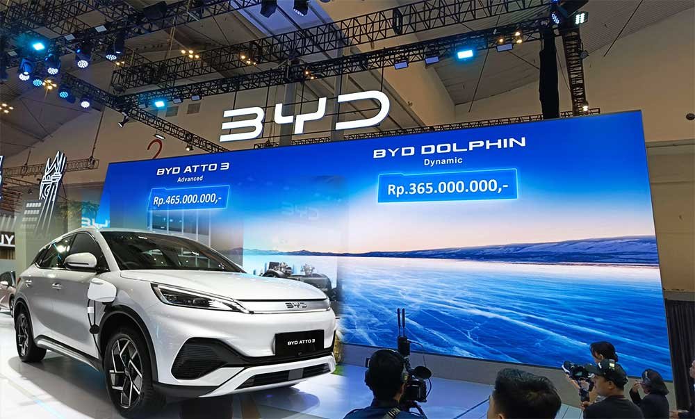 BYD Dolphin Dynamic & Atto 3 Advanced Meluncur di GIIAS 2024