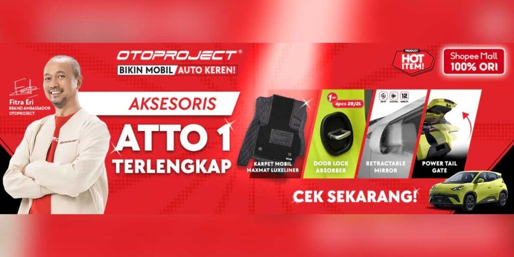 Aksesori BYD Atto 1 Bikin Mobil Mungil Ini Makin Ganteng